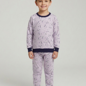 Βαμβακερή Πυτζάμα Ελληνικής Παραγωγής με σχέδιο σκυλάκια