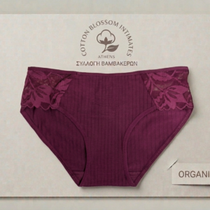 Εσώρουχο βαμβακερό με δαντέλα