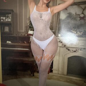 Εσωρουχο κορμακι διχτυωτο λευκο