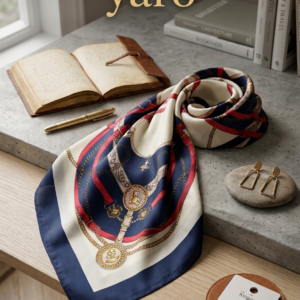 Μαντηλι Royal Heritage Scarf με Belt & Chain Print