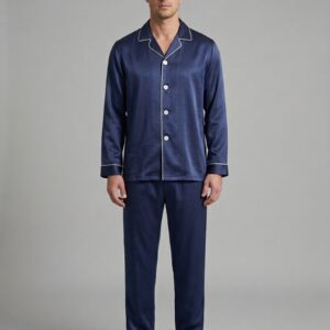 Saten πυτζάμα Midnight Blue